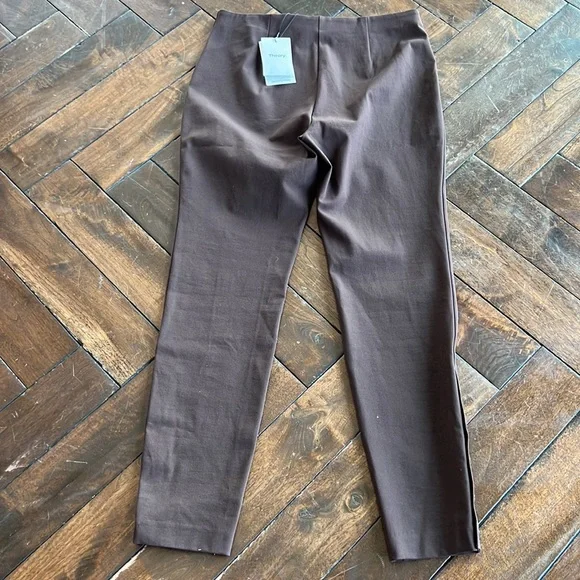 Theory Eco New Bistretch mocha button legging